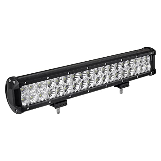 YITAMOTOR Led Light Bar 17.3 inches 108W LED Work Light Spot Flood Combo Off Road Light Bar Led Fog Light Truck Light Driving Light Boat Light Compatible with Pickup, Truck, Tractor, Jeep, SUV, ATV
