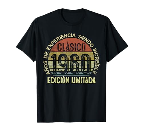 Clásico Nacido En 1960 Regalo Para Hombre 60 Años Cumpleaños Camiseta