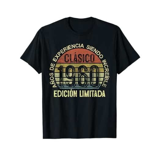 Clásico Nacido En 1960 Regalo Para Hombre 60 Años Cumpleaños Camiseta