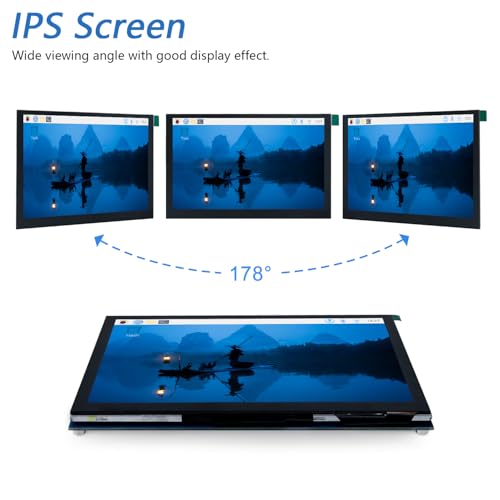 Image of FREENOVE 5 Inch Touchscreen Monitor for Raspberry Pi 5 4 B 3 B+ A+, 800x480 Pixel IPS Display, 5-Point Touch Capacitive Screen, Driver-Free MIPI DSI Port