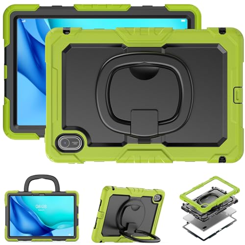 Protection Huawei MatePad SE 11 2024 robuste silicone jaune vert - 5