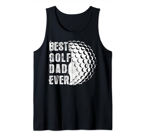 Vintage Best Golf Dad Ever Classic Retro Golf Jugadores Camiseta sin Mangas