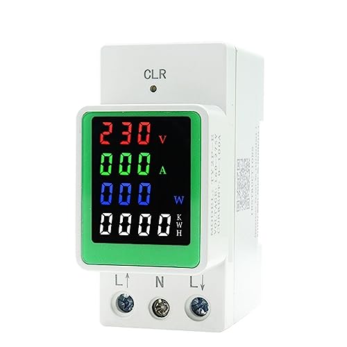 Voltmètre ampèremètre wattmètre AC 70-150V MOBYAT compteur énergie rail Din 100A
