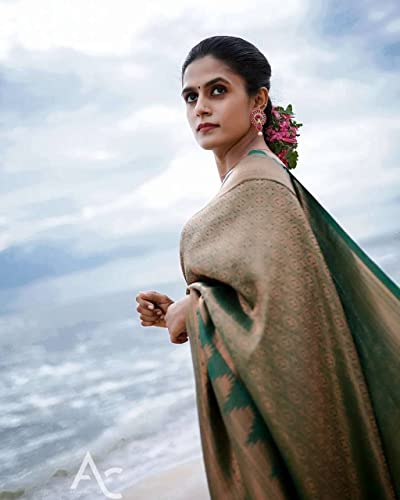 Image of Avantika Fashion Women's Kanjivaram Soft Silk Saree With Blouse Piece