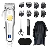 PULIS-9518 Chargeable Beard Clipper Beard Trimmer Carving T outliner Hair Clipper (Silber)