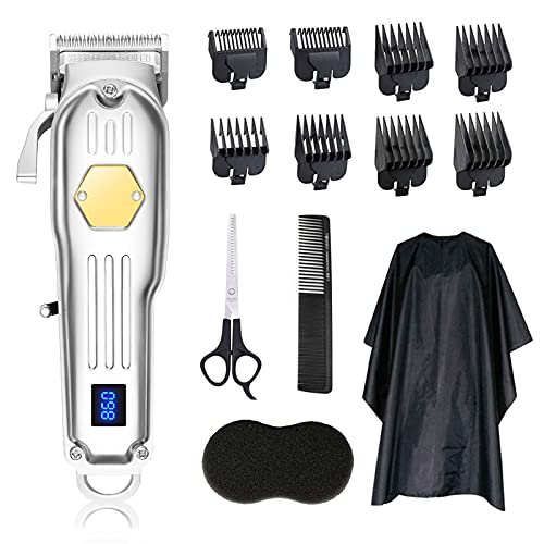 PULIS-9518 Chargeable Beard Clipper Beard Trimmer Carving T outliner Hair Clipper (Silber)