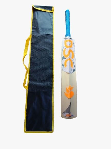 dsc Condor Orange Tennis mn-125 Kashmir Willow Cricket bat with bat Cover (B0D3Y8JCFD) Amazon Price History, Amazon Price Tracker