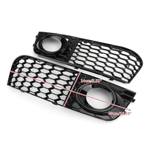 Rejilla de ventilación para luz antiniebla de coche A4 B8 RS4 2009-2012 negra 3