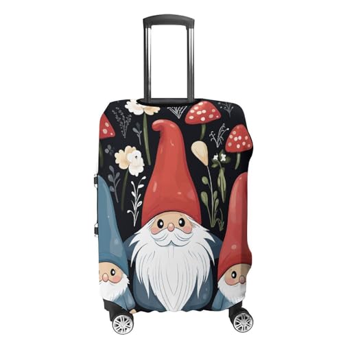 Cute Gnomes Luggage Cover, Washable Elastic Suitcase Cover Protector Fit 18-32 Inch Luggage4