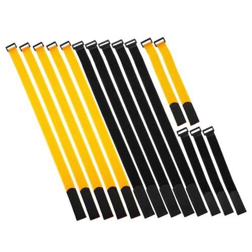 Garneck 15Pcs Adjustable Bike Rack Straps Durable Hook Loop Bike Cinch Strap for Secure Wheel Stabilization Versatile Use for Power Strips Yoga Mats and More Quality