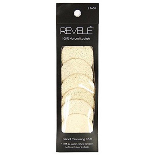 Revele 100% Natural Loofah Facial Cleansing Pads (6 Pads)