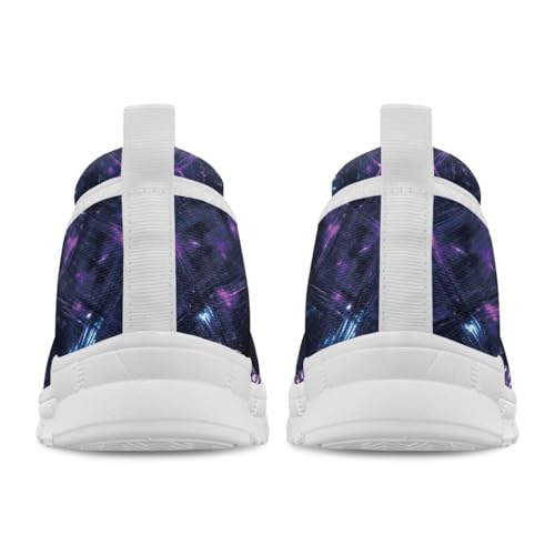 Howilath Butterfly Print Women Mesh Flats Shoes Slip on Walking Shoes Non-Slip Shoes Breathable Loafers Shoes3