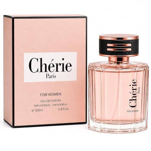 Image of Cherie Paris Eau de Parfum 100ml | Long Lasting Women's EDP Fragrance Spray | Elegant Feminine Perfume for Everyday & Evening Wear | Luxury Fragrance Gift for Her