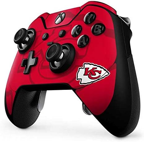 Skinit Decal Gaming Skin Compatible with Xbox One Elite Controller - Officially Licensed NFL Kansas City Chiefs Double Vision Design