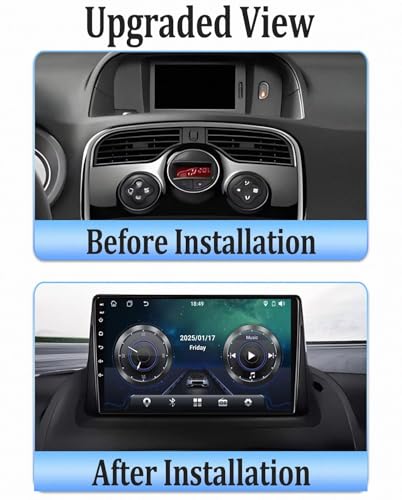 Autoradio Touchscreen con Bluetooth Manos Libres y Mirror Link para Renault Kangoo 09-18 2