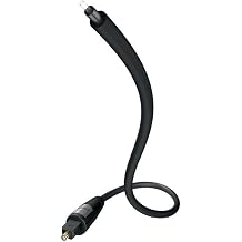 in-akustik Digital Optic Cable, 1m, Optical, Toslink, Male-to-Female, Compatible with CD, DVD, Blu-ray Players & Game Consoles