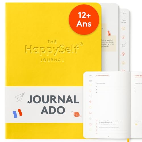 HappySelf The Teen Journal - Un journal intime pour les enfants à partir de 12 ans pour promouvoir le bonheur et la pleine conscience, développer des habitudes positives et réduire l'anxiété