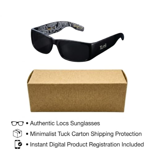 Image of Locs Mens Hardcore Gangster Sunglasses Bandana Print