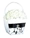 Lillian Rose Flower Basket, 7.5-Inch, Black and White
