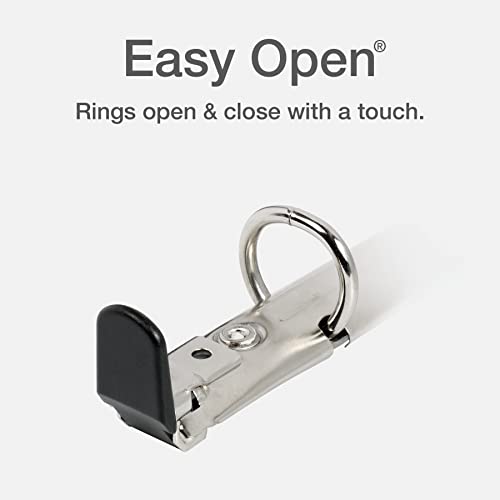 Oxford Round Ring Binders, 0.5 Inch One-Touch Binders, View Binder Covers On 3 Sides, Xtralife Hinge, Non-Stick, Pvc-Free, White, 12 Pk (90793) #TOP1