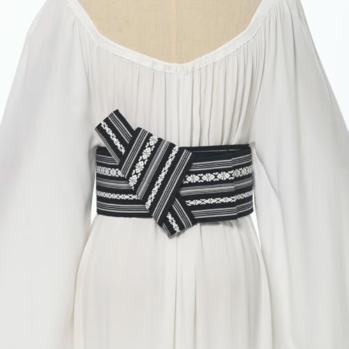 CAMDOM Mens Kimono Obi Belt Japanese Style Shaped Waistband Girdle Yukata Robe Accessories3