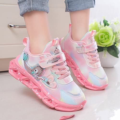 Running Shoes Toddler Boys Girls Light Up Princess Shoes Kids LED Flashing Lightweight Mesh Breathable Sneakers2