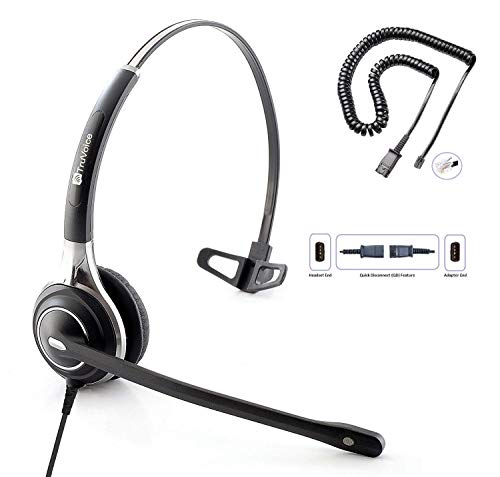 TruVoice HD-700 Premium Office/Call Center Headset with Noise Canceling Microphone - Compatible with...
