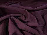 Scuba Tissu double jersey extensible Scuba - Vendu au mètre - Uni - Prune