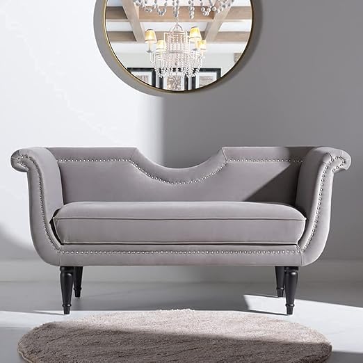 Image of Rosewood 2-Seater Settee Sofa Diwan Couch for Home and Living Room