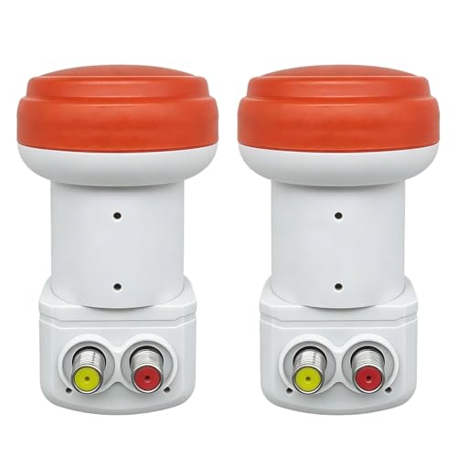 NONDK 2 Piezas LNB de Salida Dual KU Band SR 3602ACE Amplificador de Bajo Ruido Universal de Banda K Alimentado Doblemente
