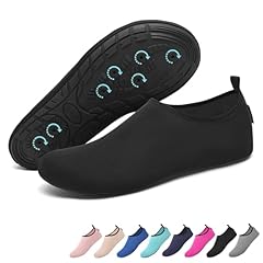 SAGUARO Scarpe da Scoglio Donna Uomo Scarpette Scoglio Scarpette Mare Scogli Antiscivolo Scarpe Mare Scoglio per Spiaggia Acqua Immersione Solido Nero Gr.42/43