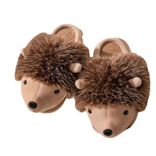 Hedgehog slippers Plush slippers Cartoon animal slippers Warm slippers Men's and women's slippers Slipper Non slip slippers Indoor slippers
