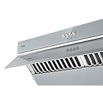 FOTILE JQG7502.G 30" Range Hood Unique Side-Draft Design for Under Cabinet or Wall Mount Modern Kitchen Vent Hood Powerful Motor LED Lights Mechanical Buttons Cooktop Bundle (1. Silver Gray) - Image 4
