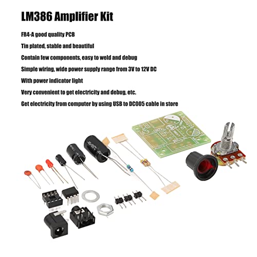 Kit Amplificatore Audio Fai da Te Mini Elettronico 3 12V DC per Progetti DIY Sistemi Audio Compact con Modulo per Home Studio e HiFi