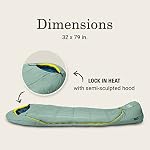 Coleman Big Bay Sac de couchage pour maman, Cool-Weather -17°C/-6°C Sac de repos camping pour adultes avec la ventilation du pied et la batterie de compression, Big & Étendu