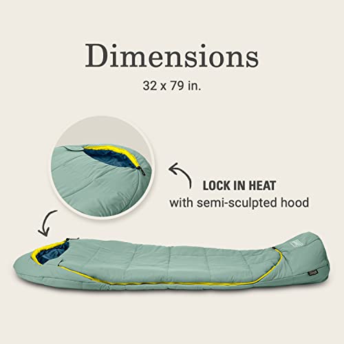 Coleman Big Bay Mummy Sleeping Bag, Cool-Weather 0°F/20°F/40°F Camping Sleeping Bag For Adults With Foot Ventilation And Compression Stuff Sack, Big & Tall #TOP2