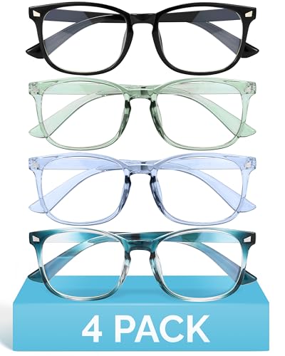 Image of MIGSIR Blue Light Blocking Glasses for Computer Gaming, Fashion Fake Helps Reduce Screen Fatigue Eyeglasses for Women Men