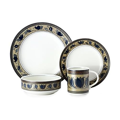 Mikasa Arabella 16 Piece Dinnerware Set (Set of 4), Assorted Mikasa Arabella 16 Piece Dinnerware Set (Set of 4), Assorted