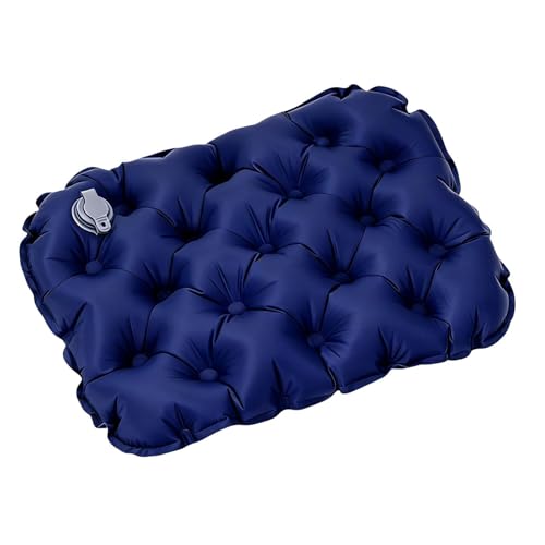 Rrlihjgu Coussin d'assise pour Avion,Portable Étanche Gonflable Confort - Coussin de Siège Nomade | pour Repos Bureau Bleachers Gaming Domicile Sac à Dos Salle à Manger Fauteuil