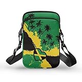 Diseño: bolsa cruzada personalizada para teléfono con un montón de diseños especiales, colores vivos, bonito estilo patriótico hawaiano de colibrí, podría ser un regalo perfecto para amigos de la familia.