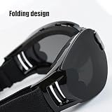 Schwimmbrille für Hunde, Größe M, UV-Schutz, verstellbarer Riemen, faltbar, Haustier-Sonnenbrille für Plateau, Langlauf, Laufen, Skifahren