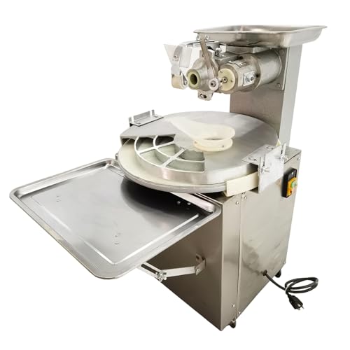TECHTONGDA Automatic Dough Dividing Machine Dough Dividing and Rolling Machine Steamed Bun Forming Machine Disc Type Steamed Bun Machine Stainless Steel Steamed Bun Machine 1800 balls/H 110V