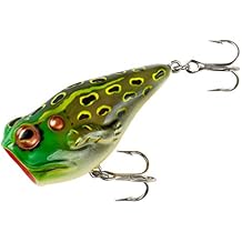 Rebel Lures PopN Frog Topwater Popping/Chugging Fishing Lure, 1 7/8 Inch, 3/16 Ounce
