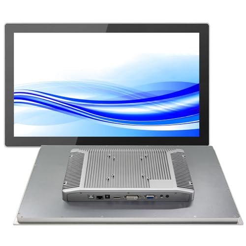 Image of GreenTouch 15.6 Inch High Resolution Embedded Touch Screen Industrial Monitor, Front IP65 Panel Rugged Metal Case Display - 1920x1080