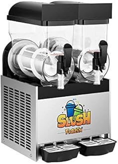 Royal Catering Slush Puppy Machine RCSL 2/15 (2 x 12 L, 770 W, Temperature range -2 to -3 °C, BPA-free)