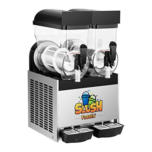Royal Catering Slush Puppy Machine RCSL 2/15 (2 x 12 L, 770 W, Temperature range -2 to -3 °C, BPA-free)