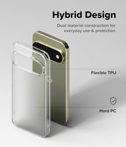 Image of Ringke Fusion Matte for Google Pixel 11 Pro Case Back Cover | Matte Clear Translucent, Shockproof, Air Pocket, Hard Back, Flexible TPU Bumper, Precise Cutouts, Original Form