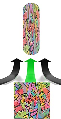 JCETUNO Custom Skateboard Grip Tape Anti Slip Personalized Photo Text Longboard Scooter Griptape Sand Paper Sheet Sticker Sandpaper for Rollerboard 9x33 Inch, Forest Green - Thumbnail 4
