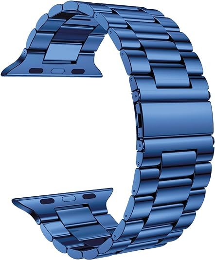 UNIQSHINE Compatible Apple Stainless Steel Watch Straps Band Metal iWatch Belt for Apple Watch Series Ultra Series 6/5/4/3/2/1/SE and SE2