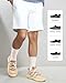 Huglux Mens Athletic Crew Socks 6 Pairs, White Running Socks for Men & Women,Cushion Training socks, Breathable Sports Sock for Outdoor,Basketball,Hiking,Running (6 pairs white)